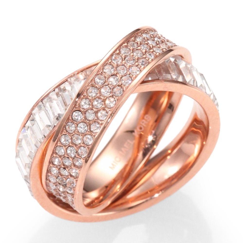 Size 6.5 MK fashion jewelry ring set